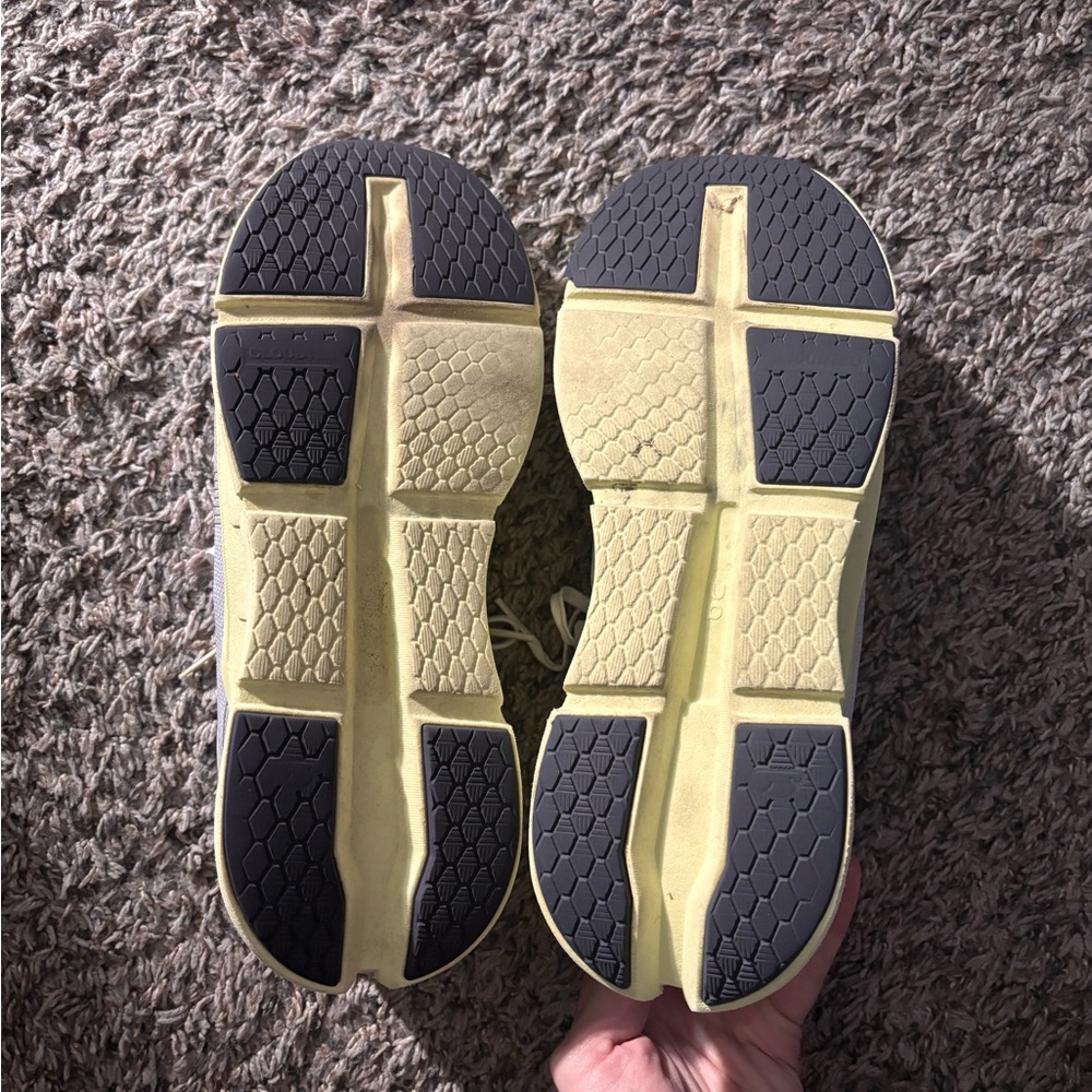On Running Men's Gray and Yellow Shoes - Picture 5 of 5